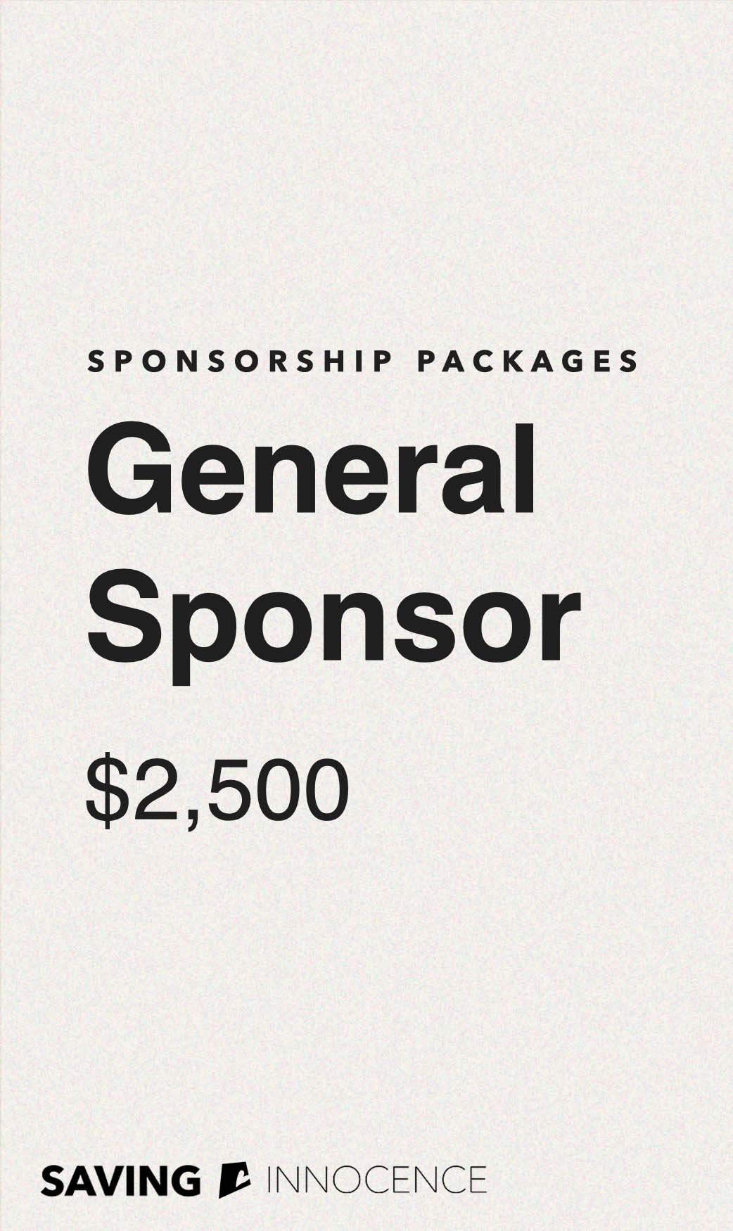 SI Gala 2023 General Sponsor $2,500