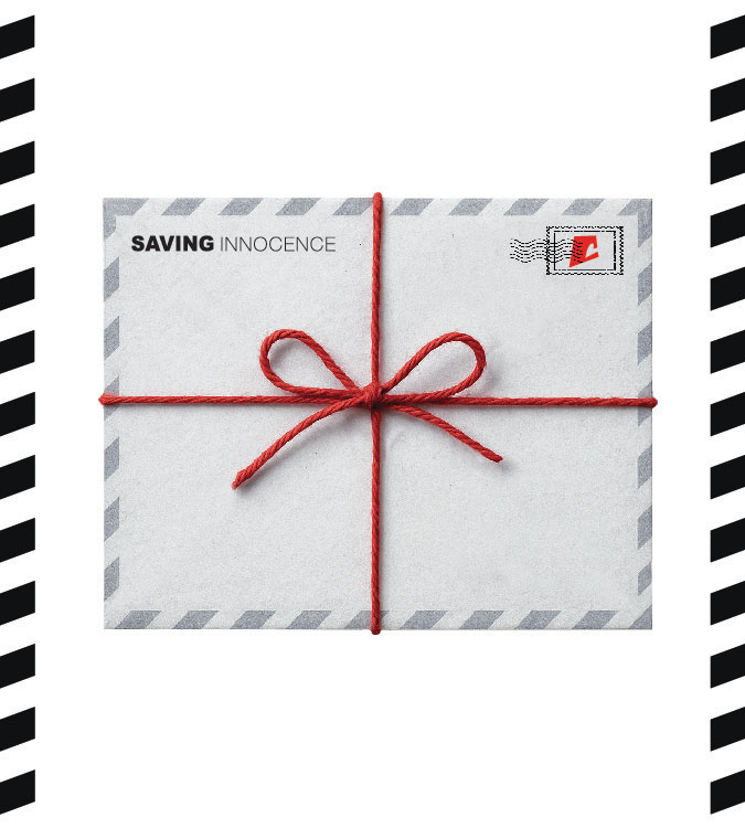 Letter of hope with a red bow